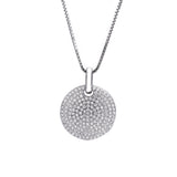Sterling Silver Set Round CZ Bezel Pendant with Necklace Matching Stud Earrings and Tennis Bracelet - Artisan Carat