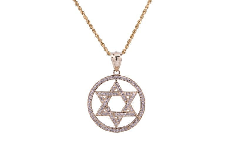 Magen David Pendant Necklace in 14k Yellow Gold | Everyday Jewelry
