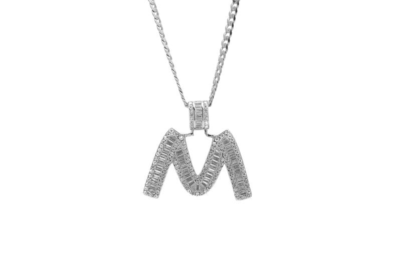 Dainty Silver Initial Necklace – Jewel Cult