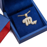 Sterling Silver Scorpio CZ Zodiac Scorpion Sign Yellow Gold Pendant with Necklace - Artisan Carat